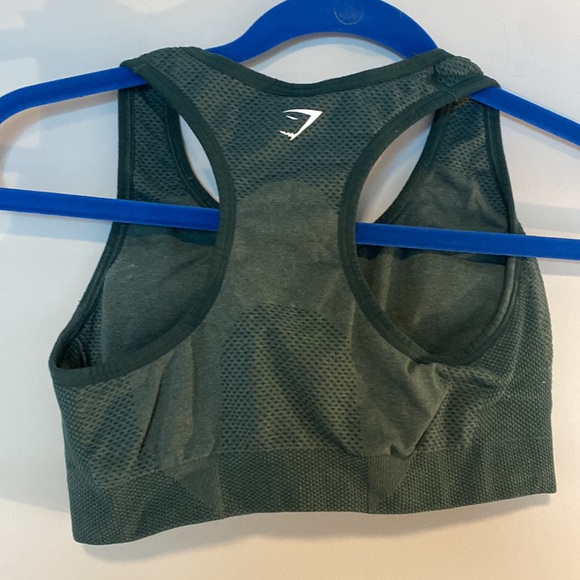 Gymshark Vital Seamless 2.0 Sports Bra Green - Picture 2 of 2